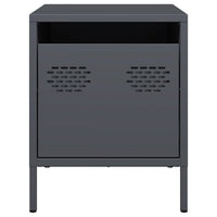 Comodini 2 pz Antracite 35x39x43,5 cm in Acciaio 851249