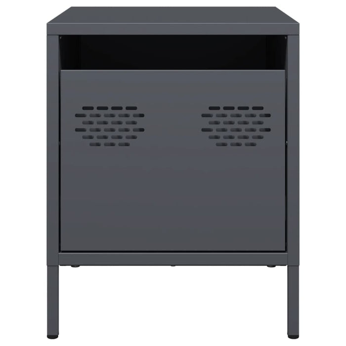 Comodini 2 pz Antracite 35x39x43,5 cm in Acciaio 851249