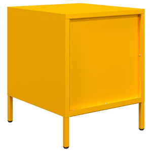 Comodino Giallo Senape 35x39x43,5 cm in Acciaio 851250