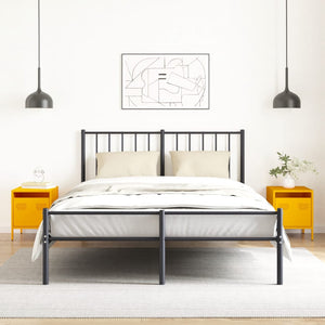 Comodini 2 pz Giallo Senape 35x39x43,5 cm in Acciaio 851251