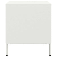 Comodini 2 pz Bianco 35x39x43,5 cm in Acciaio