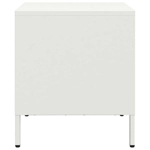 Comodini 2 pz Bianco 35x39x43,5 cm in Acciaio