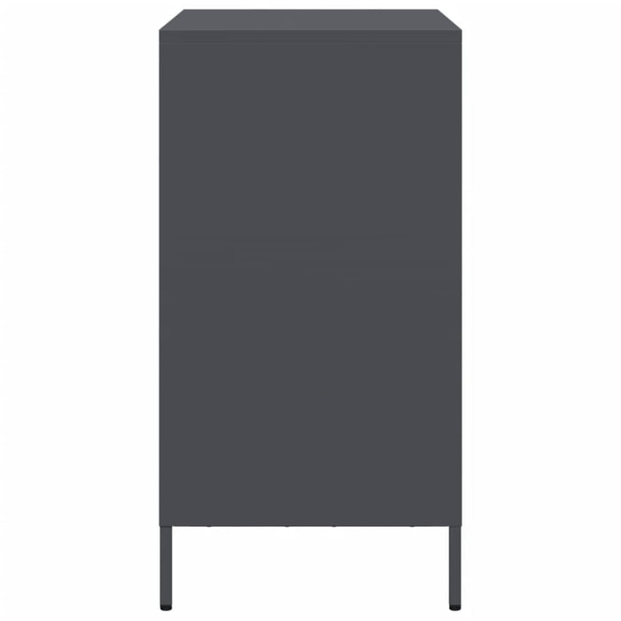vidaXL Credenza Antracite 68x39x73,5 cm in Acciaio Laminato a Freddo