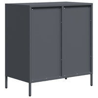 Credenza-Buffet-Armadio da cucina Antracite 68x39x73,5 cm in Acciaio Laminato a Freddo 747679