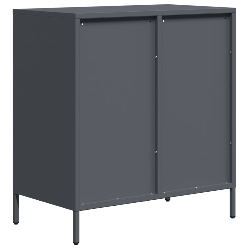 vidaXL Credenza Antracite 68x39x73,5 cm in Acciaio Laminato a Freddo