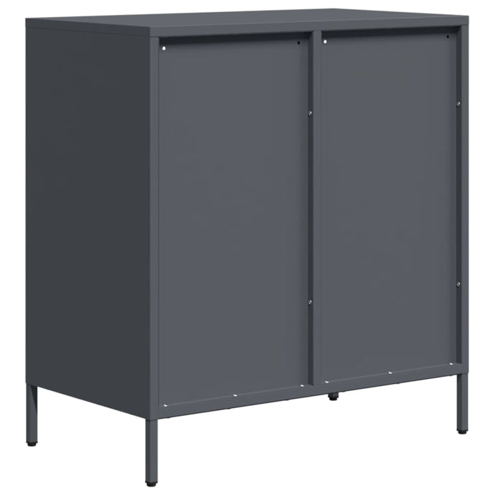 vidaXL Credenza Antracite 68x39x73,5 cm in Acciaio Laminato a Freddo