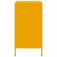 vidaXL Credenza Giallo Senape 68x39x73,5 cm Acciaio Laminato a Freddo
