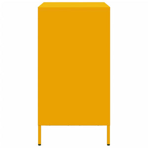 vidaXL Credenza Giallo Senape 68x39x73,5 cm Acciaio Laminato a Freddo