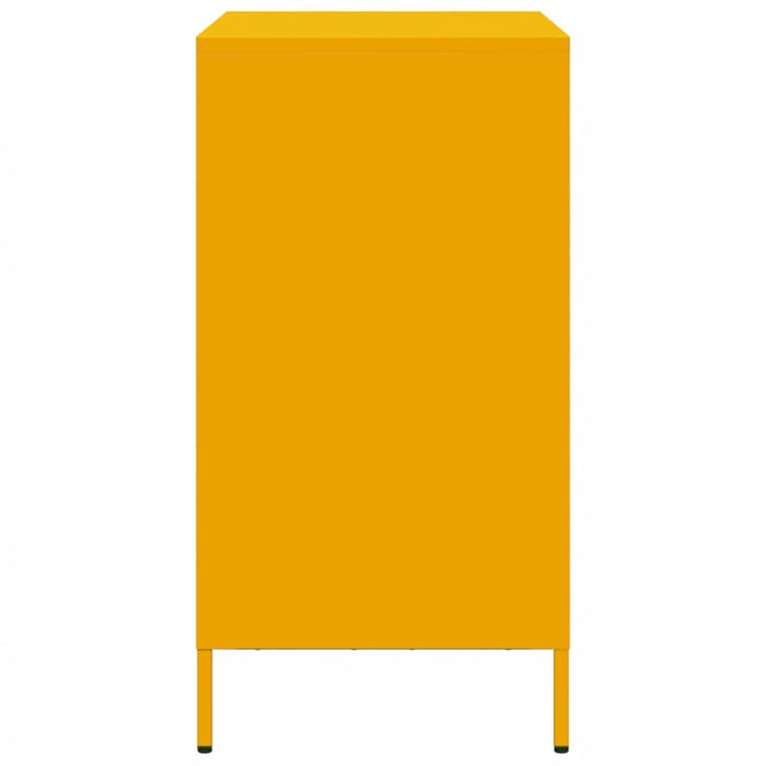 vidaXL Credenza Giallo Senape 68x39x73,5 cm Acciaio Laminato a Freddo