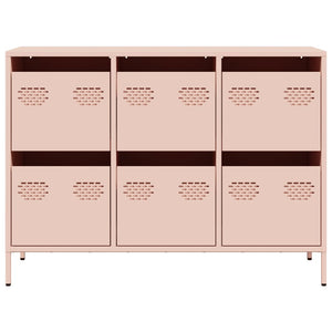 Credenza-Buffet-Armadio da cucina Rosa 101,5x39x73,5 cm in Acciaio Laminato a Freddo 516716