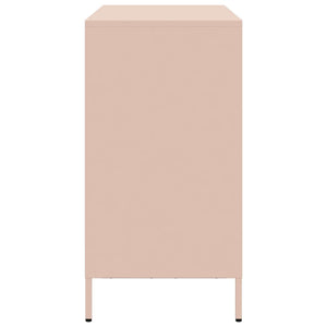 Credenza-Buffet-Armadio da cucina Rosa 101,5x39x73,5 cm in Acciaio Laminato a Freddo 516716