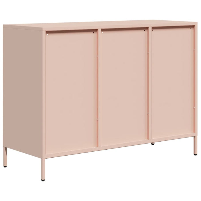 Credenza-Buffet-Armadio da cucina Rosa 101,5x39x73,5 cm in Acciaio Laminato a Freddo 516716