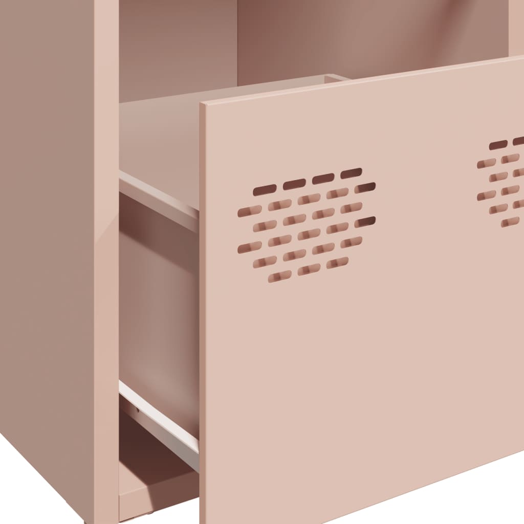 Credenza-Buffet-Armadio da cucina Rosa 101,5x39x73,5 cm in Acciaio Laminato a Freddo 516716