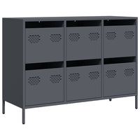 Credenza Antracite 101,5x39x73,5cm in Acciaio Laminato a Freddo 851264