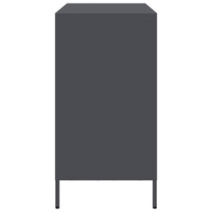 Credenza Antracite 101,5x39x73,5cm in Acciaio Laminato a Freddo 851264