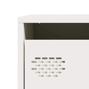 vidaXL Credenza Bianca 101,5x39x73,5 cm in Acciaio Laminato a Freddo