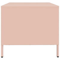 Tavolino Rosa 101,5x50x43,5 cm in Acciaio Laminato a Freddo 851275