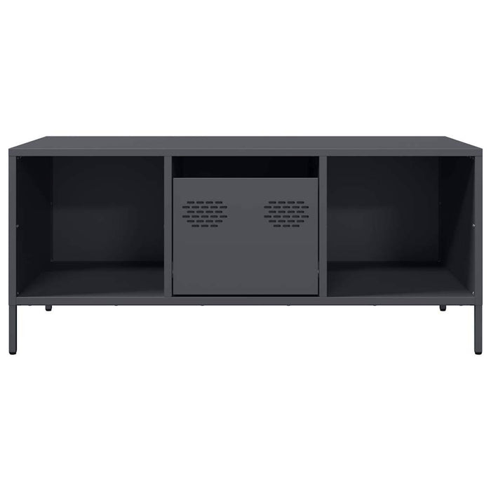 Tavolino Antracite 101,5x50x43,5cm in Acciaio Laminato a Freddo 851276