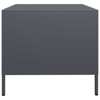 Tavolino Antracite 101,5x50x43,5cm in Acciaio Laminato a Freddo 851276
