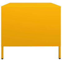 Tavolino Giallo 101,5x50x43,5 cm Acciaio Laminato a Freddo 851277