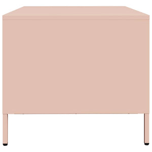 Tavolino Rosa 68,5x50x43,5 cm in Acciaio Laminato a Freddo 851281