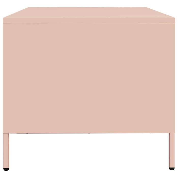 Tavolino Rosa 68,5x50x43,5 cm in Acciaio Laminato a Freddo 851281