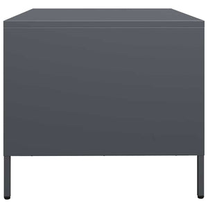 Tavolino Antracite 68,5x50x43,5 cm in Acciaio Laminato a Freddo