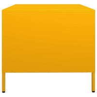 Tavolino Giallo Senape 68,5x50x43,5cm Acciaio Laminato a Freddo 851283