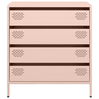vidaXL Credenza Rosa 68x39x73,5 cm in Acciaio Laminato a Freddo