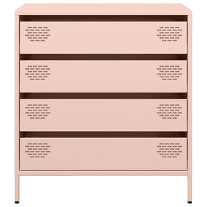 vidaXL Credenza Rosa 68x39x73,5 cm in Acciaio Laminato a Freddo