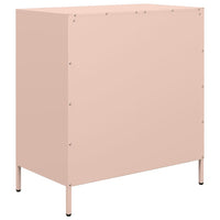 vidaXL Credenza Rosa 68x39x73,5 cm in Acciaio Laminato a Freddo