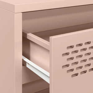 vidaXL Credenza Rosa 68x39x73,5 cm in Acciaio Laminato a Freddo