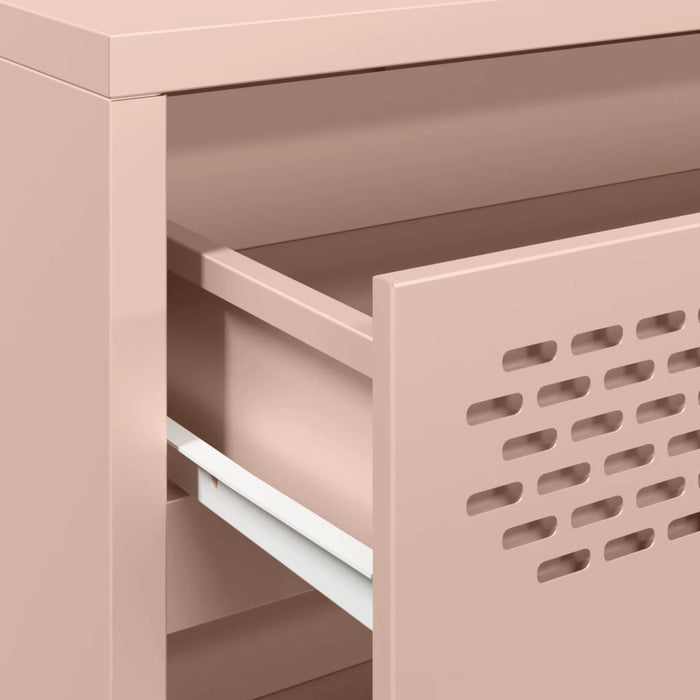 vidaXL Credenza Rosa 68x39x73,5 cm in Acciaio Laminato a Freddo