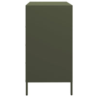 Credenza Verde Oliva 68x39x73,5 cm in Acciaio Laminato a Freddo 851290