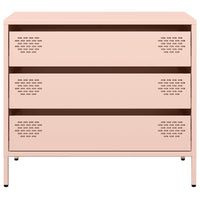 vidaXL Credenza Rosa 68x39x58,5 cm in Acciaio Laminato a Freddo
