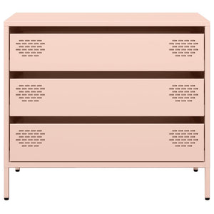vidaXL Credenza Rosa 68x39x58,5 cm in Acciaio Laminato a Freddo