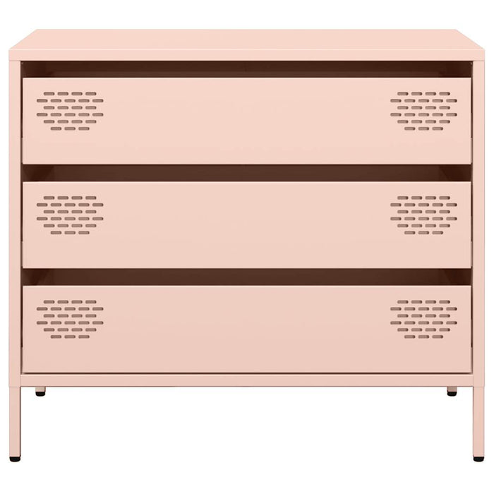 vidaXL Credenza Rosa 68x39x58,5 cm in Acciaio Laminato a Freddo