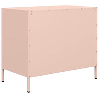 vidaXL Credenza Rosa 68x39x58,5 cm in Acciaio Laminato a Freddo