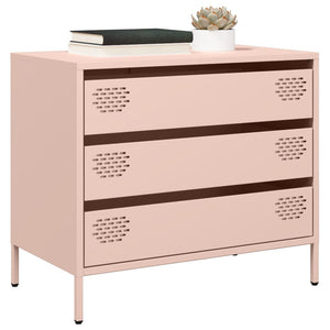 vidaXL Credenza Rosa 68x39x58,5 cm in Acciaio Laminato a Freddo
