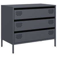 Credenza-Buffet-Armadio da cucina Antracite 68x39x58,5 cm in Acciaio Laminato a Freddo