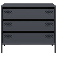 Credenza-Buffet-Armadio da cucina Antracite 68x39x58,5 cm in Acciaio Laminato a Freddo