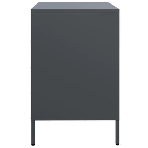 Credenza-Buffet-Armadio da cucina Antracite 68x39x58,5 cm in Acciaio Laminato a Freddo