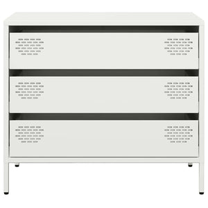 Credenza-Buffet-Armadio da cucina Bianca 68x39x58,5 cm in Acciaio Laminato a Freddo