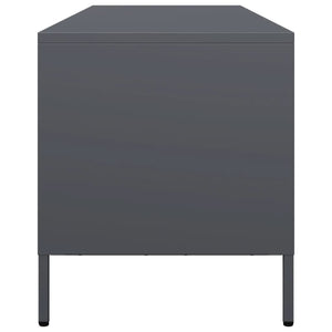 Mobile TV-Credenza TV-Console TV Antracite 135x39x43,5 cm Acciaio Laminato a Freddo 337026