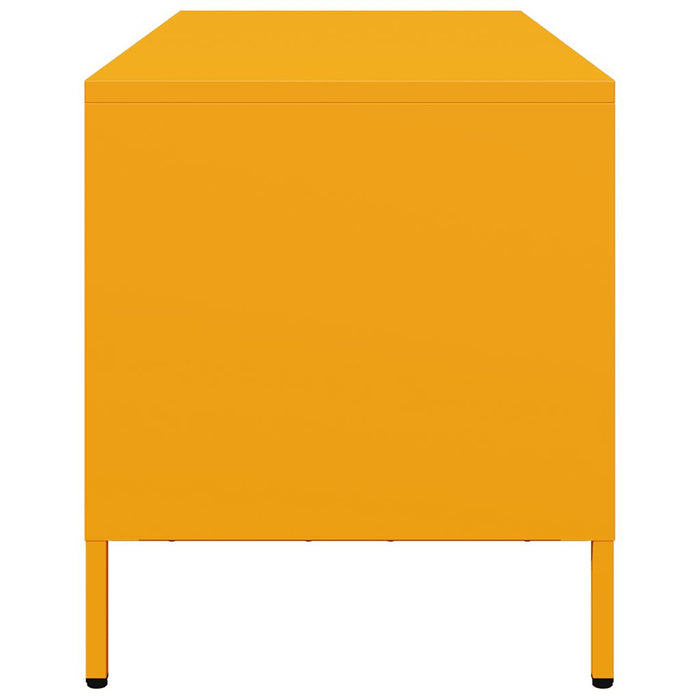 Mobile TV Giallo Senape 68x39x43,5cm Acciaio Laminato a Freddo 851319