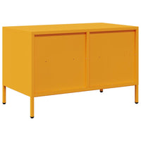 Mobile TV Giallo Senape 68x39x43,5cm Acciaio Laminato a Freddo 851319