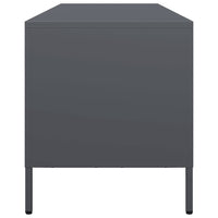 Mobile TV-Credenza TV-Console TV Antracite 135x39x43,5 cm Acciaio Laminato a Freddo 220121