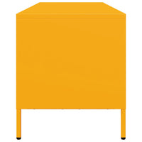 Mobile TV-Credenza TV-Console TV Giallo Senape 135x39x43,5 cm in Acciaio 289913
