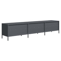 Mobile TV-Credenza TV-Console TV Antracite 202x39x43,5 cm Acciaio Laminato a Freddo 678018