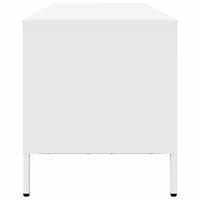 Mobile TV-Credenza TV-Console TV Bianco 202x39x43,5 cm in Acciaio Laminato a Freddo 997601